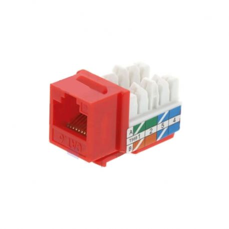 Jack Teklink Cat6 color rojo