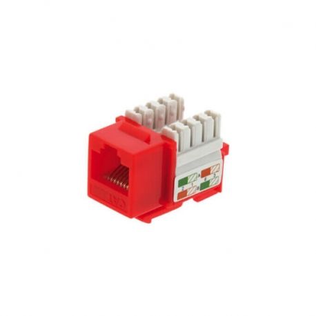 Jack Cablix UTP CAT6 110IDC incluidos, color rojo