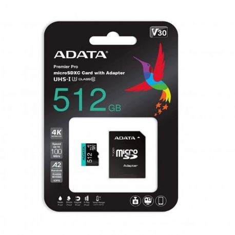 Tarjeta Adata Premier Pro 512GB 4K V30