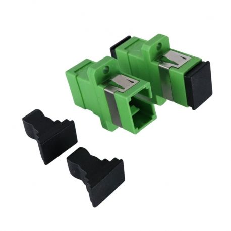 Adaptador de Fibra Teklink SC/APC SM Simplex verde