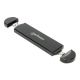 Encapsulador Manhattan USB a SSD M2 NVME y SATA