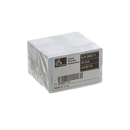Tarjetas de PVC Zebra CR-80 5 paquetes de 100u
