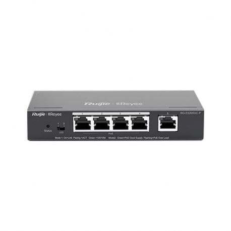 Switch Reyee 4+1 GE PoE 54W Vlan, Loop CLOUD, 6Kv