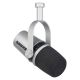 Micrófono Podcast Shure MV7 salidas USB y XLR gris