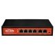 Switch Wi-Tek PoE 4Fe 2FE CCTV Watchdog 40w 250m