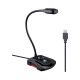 Micrófono Maono Cuello de cisne AU-GM31 USB LED