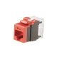 Conector ponchador Panduit NetKey Cat 6A, rojo