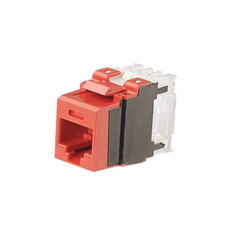 Conector ponchador Panduit NetKey Cat 6A, rojo