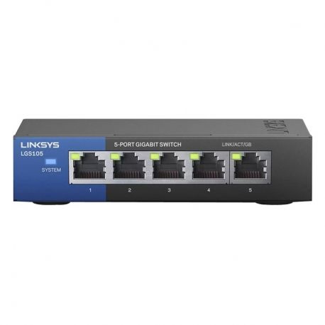 Switch Linksys LGS105 5 puertos Gigabit Ethernet