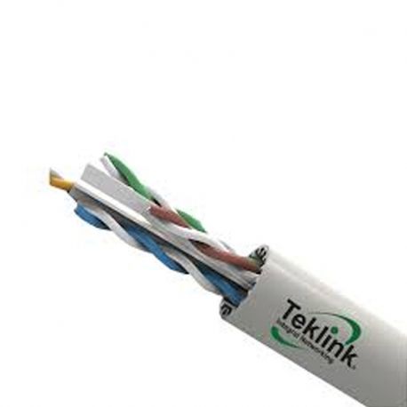 Cable UTP Cat6A UL verificado 4p Gris AWG 305mts