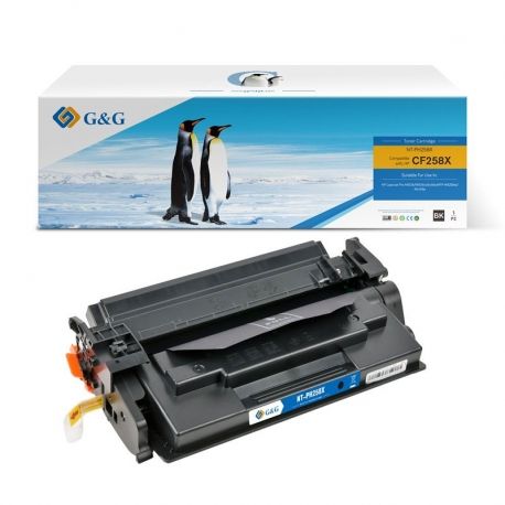 Tóner HP CF258X Compatible Negro 58X