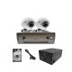 Kit de 2 cámaras móvil 2MP, grabador 4CH HDD 1TB