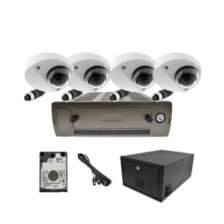 Kit de 4 cámaras móvil 2MP, grabador 4CH HDD 1TB