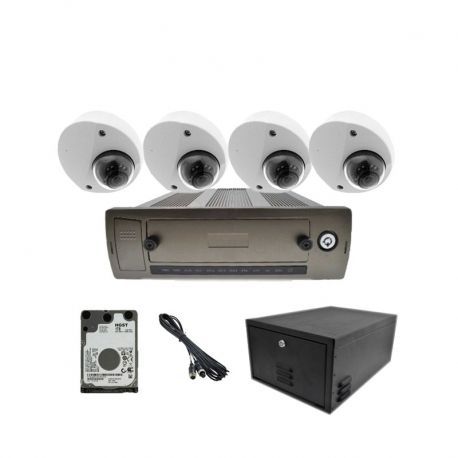 Kit de 4 cámaras móvil 1MP, grabador 4CH HDD 1TB