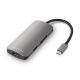 Adaptador Multi puerto Sharkoon USB-C 3.0