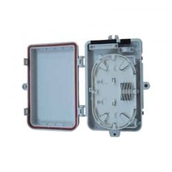 Caja fibra óptica plástica interior/exterior 6hilo