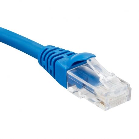 Patch Cord Lantek LTK-C602B Cat 6 azul 2Ft planos