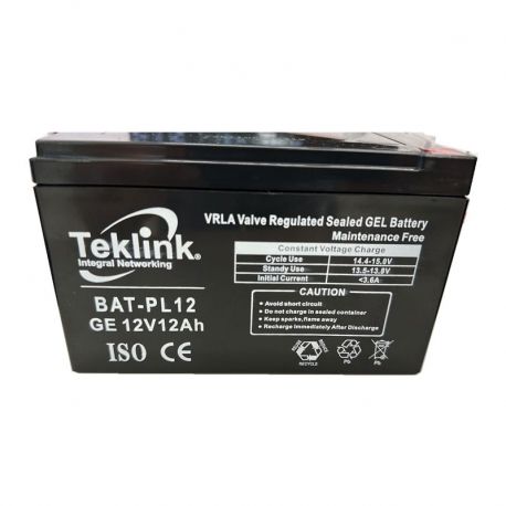 Batería Teklink 12v 12 ah para alarma Pima-JFL-DSC