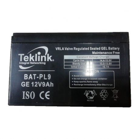 Batería Teklink PL9 12v DC 9ah alarma Pima-JFL-DSC