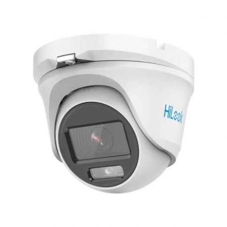 Cámara Domo HiLook 1080P ColorVu 20m Metálico IP66