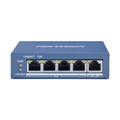 Switch Hikvision 4 pts Gigabit PoE no administrado