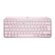Teclado Logitech MXKeys Mini Bluetooth Rosa