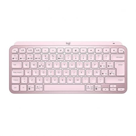 Teclado Logitech MXKeys Mini Bluetooth Rosa
