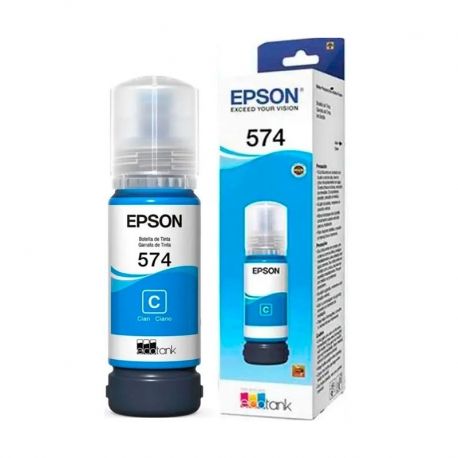 Botella de tinta Epson T574 EcoTank color cián