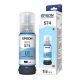 Botella de tinta Epson T574 EcoTank cián claro