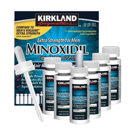 Minoxidil caja de 6 unidades, tratamiento 6 mese