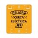 Cartel de advertencia electrificador JFL español E