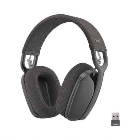 Headset Logitech Zone Vide 125 Bluetooth negro USB