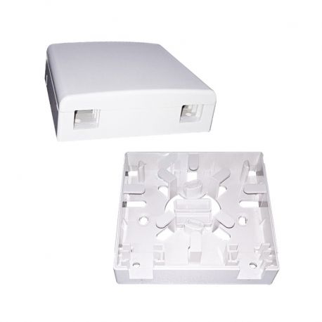 Roseta caja modular Lantek LTK-ROS fibra óptica