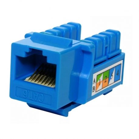 Jack Lantek RJ45 CAT6a Hembra Azul Jack