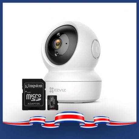 Cámara Ezviz C6N 2MP cobertura 360° Wi-Fi SD 256GB