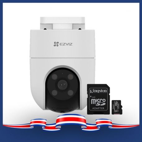 Cámara Ezviz H8c 350 Wi-Fi 2MP intemperie + SD 256