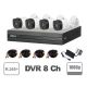 Kit de cámaras Dahua XVR1B08-I D (8) B1A21-360