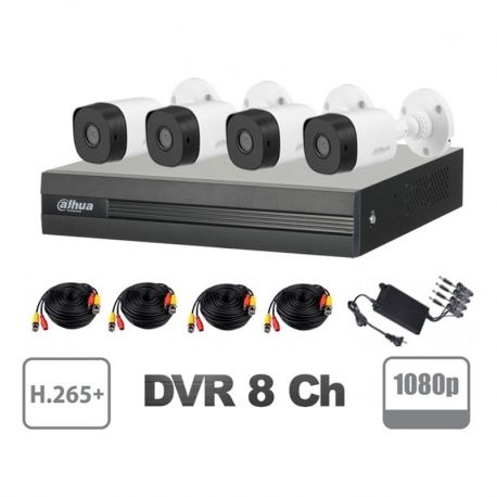 Kit de cámaras Dahua XVR1B08-I D (8) B1A21-360