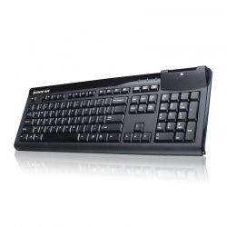 Teclado Iogear con lector de tarjetas cablead USB