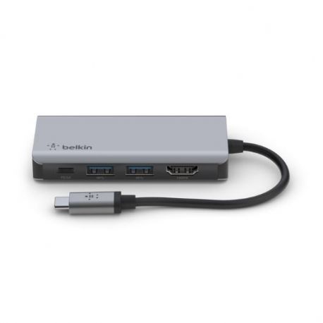 Adaptador Belkin CONNECT 4-in-1 multipuertos - USB