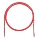 Patch Cord UTP Copper Panduit Cat6a 28 AWG 7ft Red