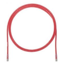 Patch Cord UTP Copper Panduit Cat6a 28 AWG 7ft Red