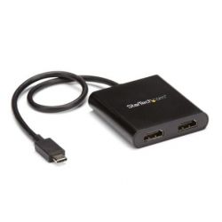 Adaptador StarTech 2-Port - multimonitor - USB-C