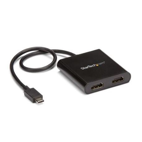 Adaptador StarTech 2-Port - multimonitor - USB-C