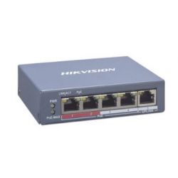Switch Monitoreable PoE+ 4 puerto 10/100 Mbps Poe+
