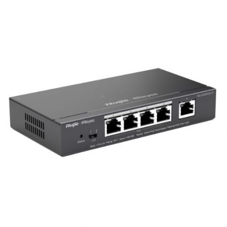 SWITCH RUIJIE-REYEE 4+1 POE 54W VLAN RG-ES205GC-P