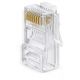 CONECTOR RJ45 CAT6 MACHO PASS THROUGH 1.2MM 100UNI