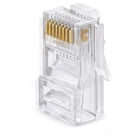CONECTOR RJ45 CAT6 MACHO PASS THROUGH 1.2MM 100UNI