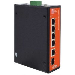 SWITCH WITEK POE4FE+1GE+1SFP FIBER UPLINK HARDENED