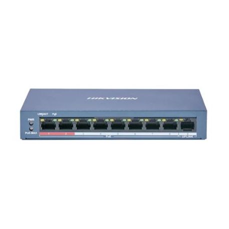 SWITCH HIKVISION PoE+ 8 PUERTOS 10/100 Mbps 802.3a
